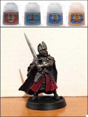 How to paint Games Workshop miniatures - Tutorial 18: King Elendil