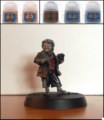 Cómo pintar miniaturas de Games Workshop - Tutorial 21: Bilbo Baggins