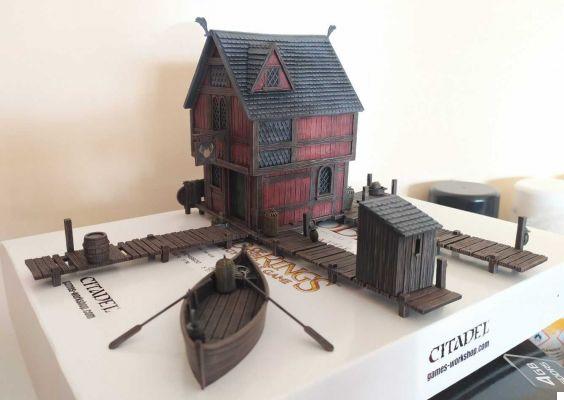Oficina de jogos em miniatura Come dipingere - Tutorial 47: Lake-Town House