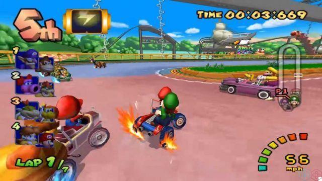 Retrogaming, Mario Kart: Double Dash !! Racing, doubly insane!